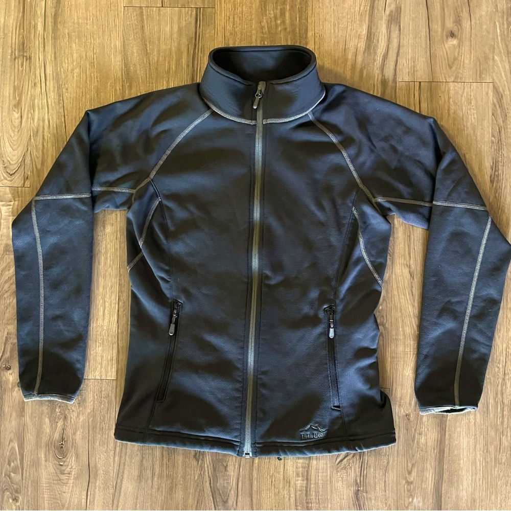L.L. Bean Black Zipper Fleece Jacket